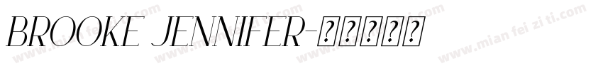 Brooke Jennifer字体转换